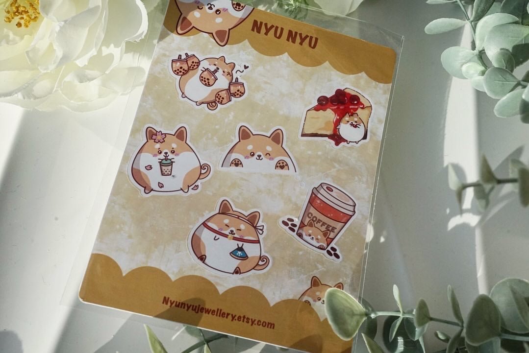 Sticker Sheets - Shiba Inu - NYU NYU