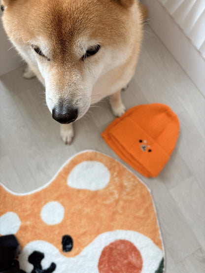 Shiba Inu Embroidery Beanie Hat