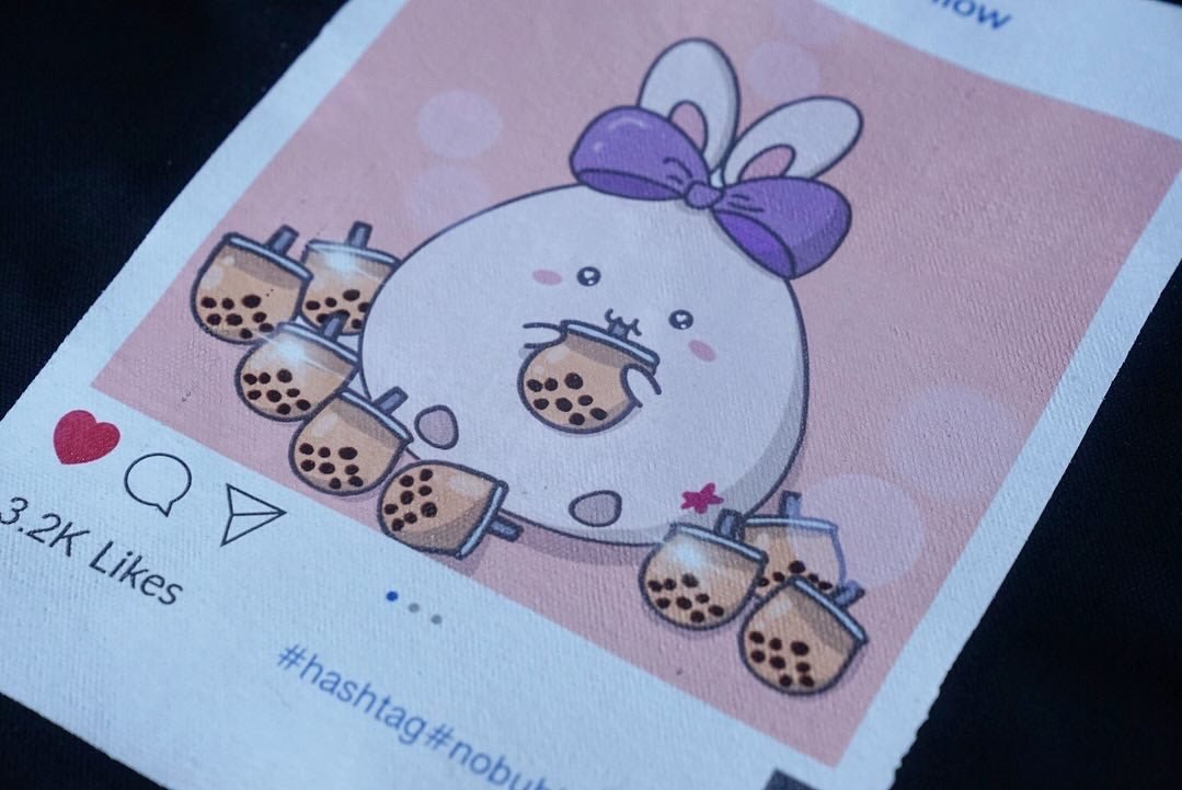 Tote Bag - Instagram Boba Bubble tea Bunny - NYU NYU