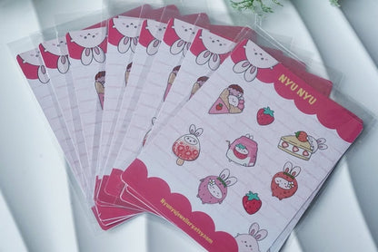 Sticker Sheets - Strawberry Bunny - NYU NYU