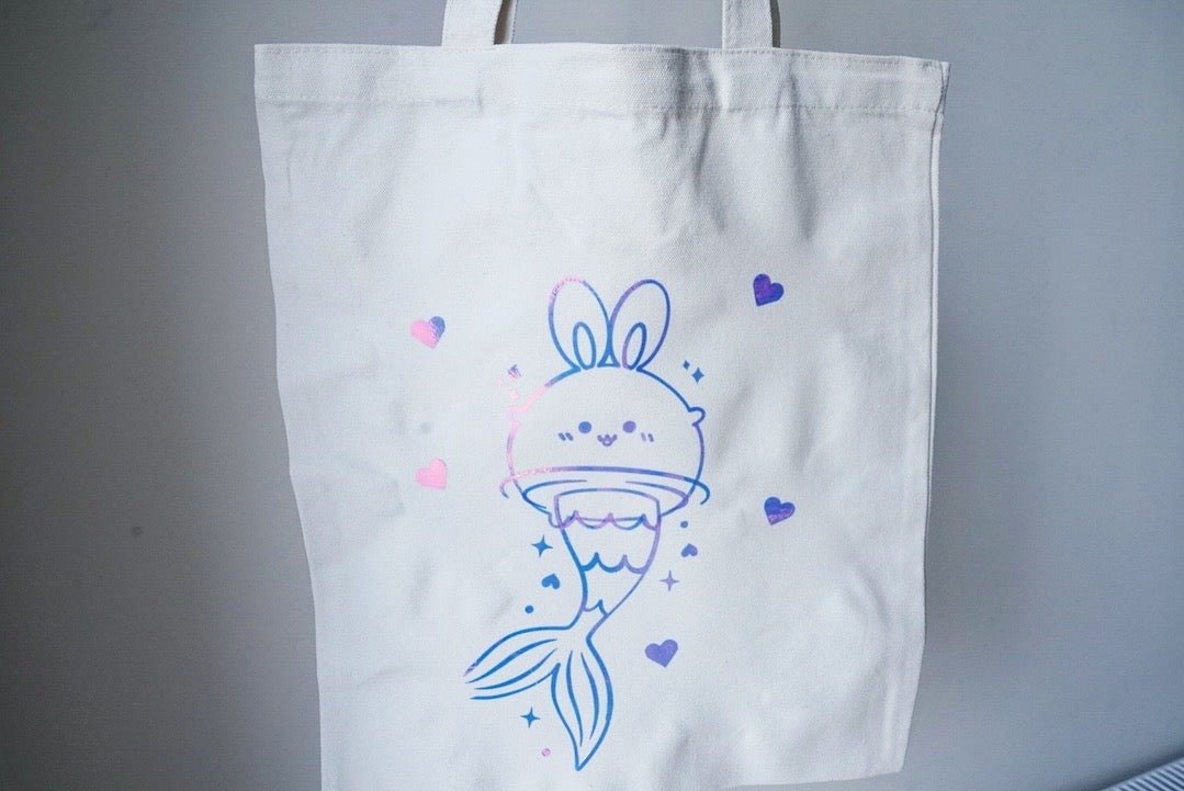 Tote Bag - Holographic Bunny Mermaid - NYU NYU