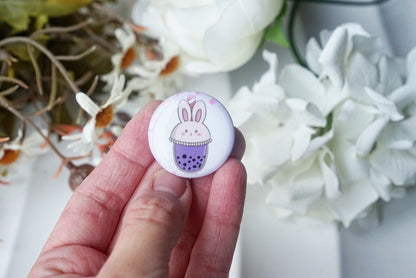 Badge Pin - Boba Bunny - NYU NYU