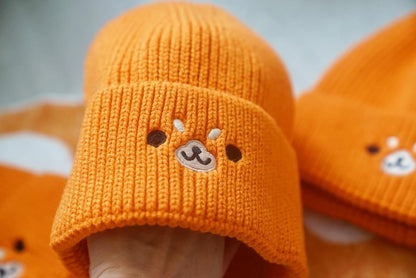 Shiba Inu Embroidery Beanie Hat