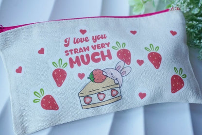 Stationery Bag - I Love You Strawberry much - NYU NYU