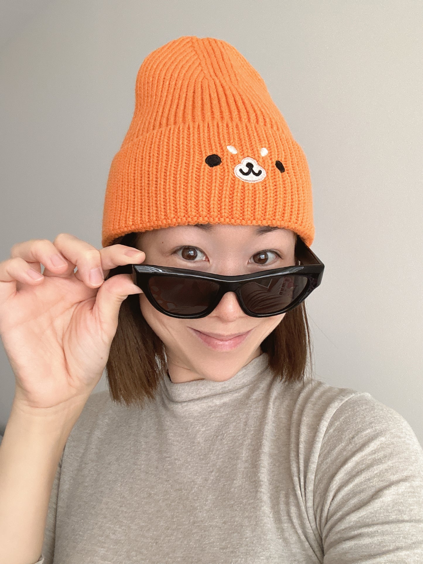 Shiba Inu Embroidery Beanie Hat