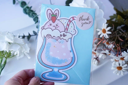 Greeting Cards - Bunny ice cream - NYU NYU