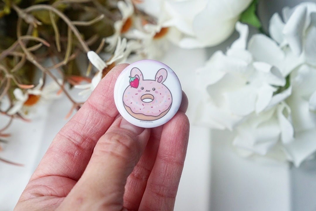 Badge Pin - Donut Bunny - NYU NYU