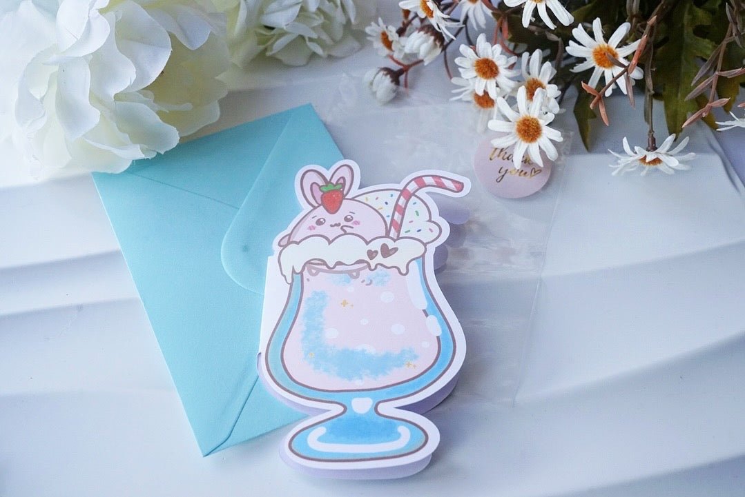 Greeting Cards - Bunny ice cream - NYU NYU