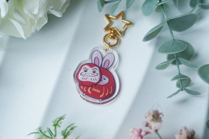 Key Chain - Bunny Daruma Lucky - NYU NYU