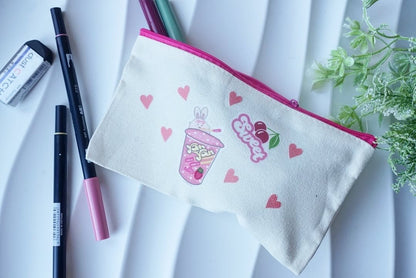 Stationery bag - Strawberry Yan Yan biscuits - NYU NYU