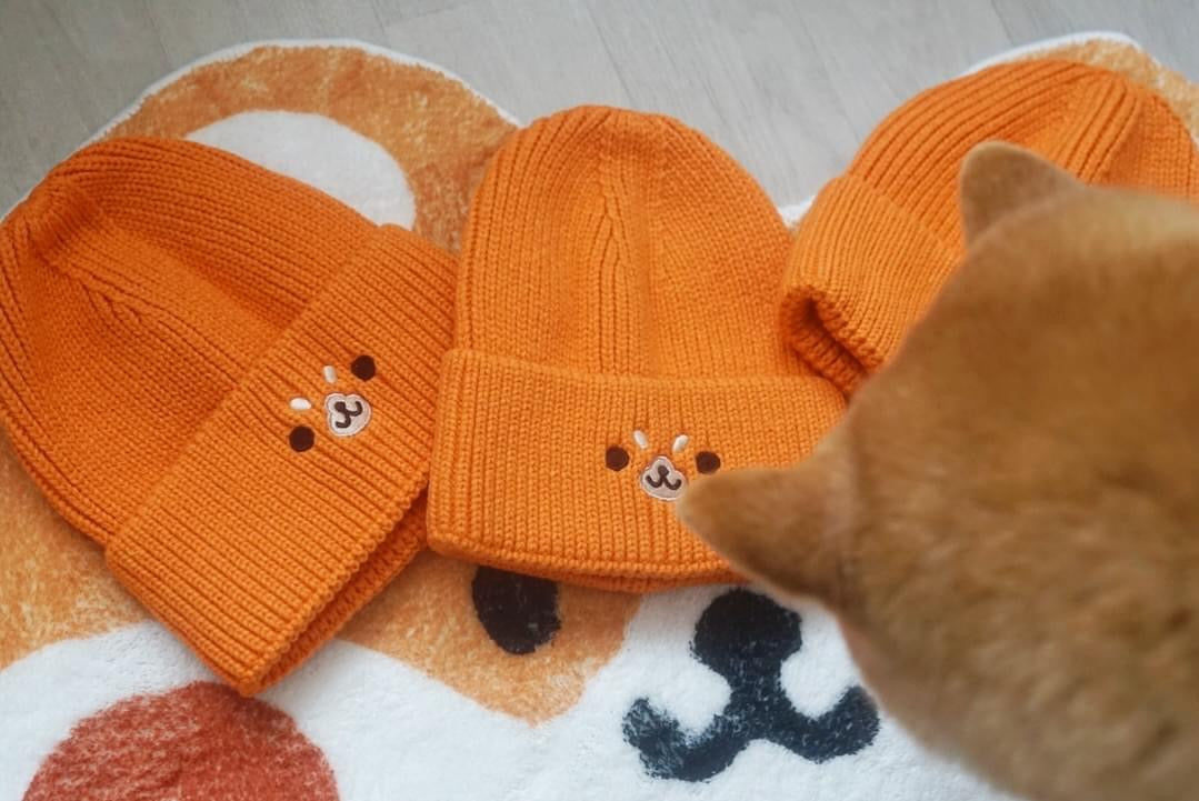 Shiba Inu Embroidery Beanie Hat