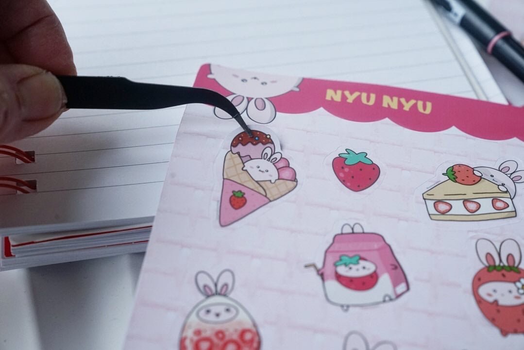 Sticker Sheets - Strawberry Bunny - NYU NYU