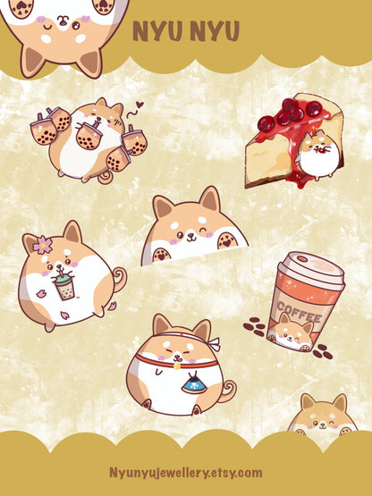 Sticker Sheets - Shiba Inu - NYU NYU