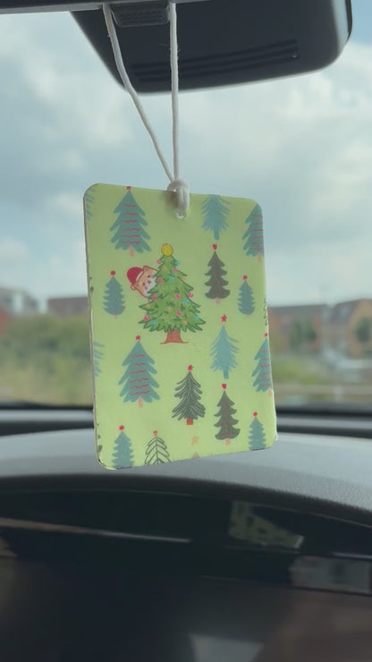 Car Air Freshener - Christmas Tree Shiba Inu