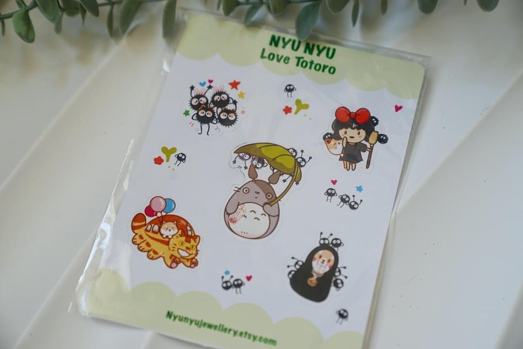 Sticker Sheets - Totoro with Shiba - NYU NYU