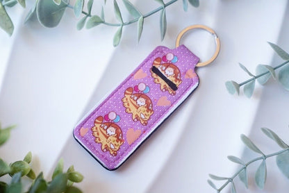 Lip Balm Keychain Holders - Totoro Cat Bus with Shiba Inu - NYU NYU