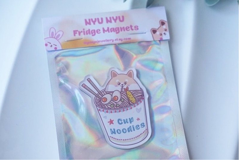 Fridge Magnets - Cup Noodles Shiba Inu - NYU NYU