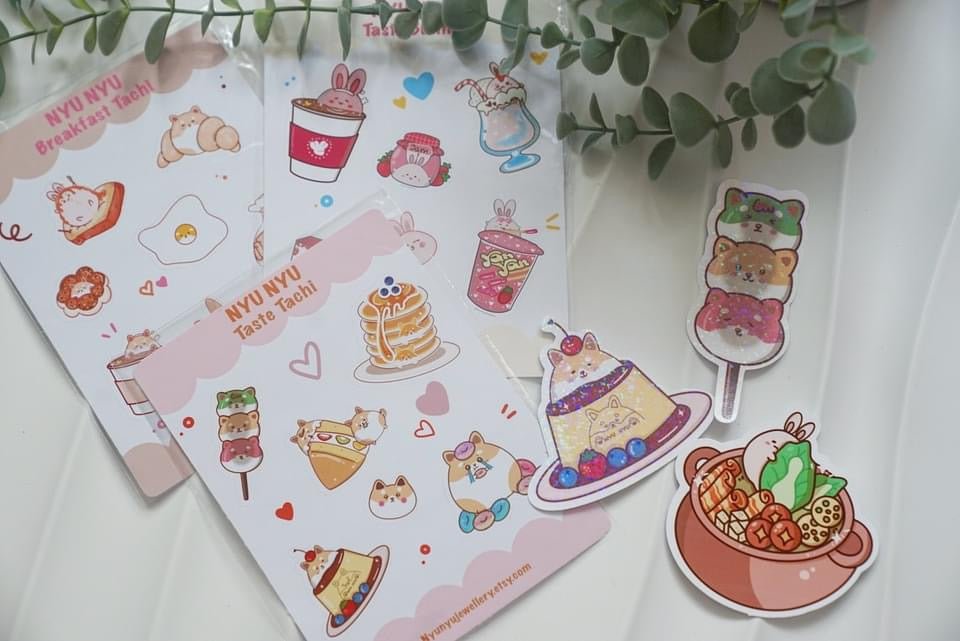 Sticker Sheets - Breakfast Shiba - NYU NYU