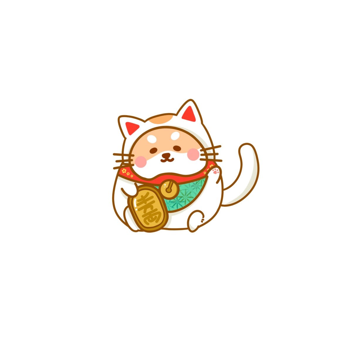 Vinyl Stickers - Maneki Neko Lucky Cat - NYU NYU