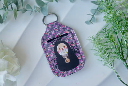 Hand Sanitizer Holder Keychains - Kaonashi カオナシ Shiba Inu - NYU NYU