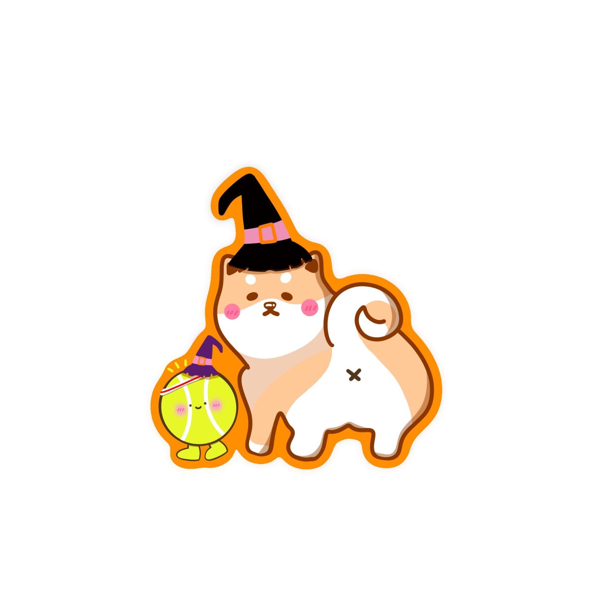 Vinyl stickers - Halloween Shiba with ten ten - NYU NYU