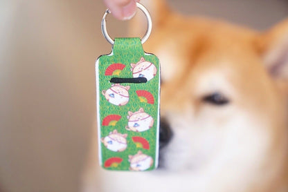 Lip Balm Keychain Holders - Japanese Shiba Inu - NYU NYU