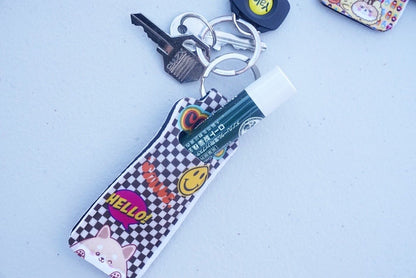 Lip Balm Keychain Holders - Totoro Cat Bus with Shiba Inu - NYU NYU