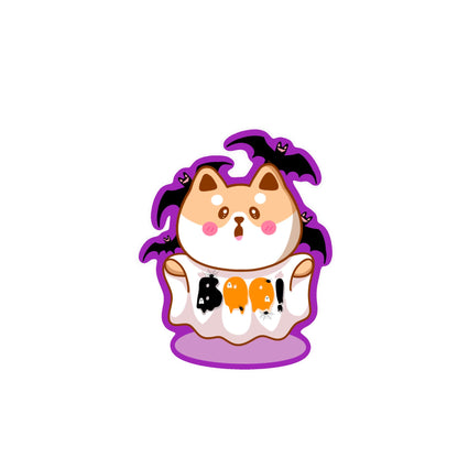 Vinyl Stickers - Halloween Shiba Inu Ghost - NYU NYU