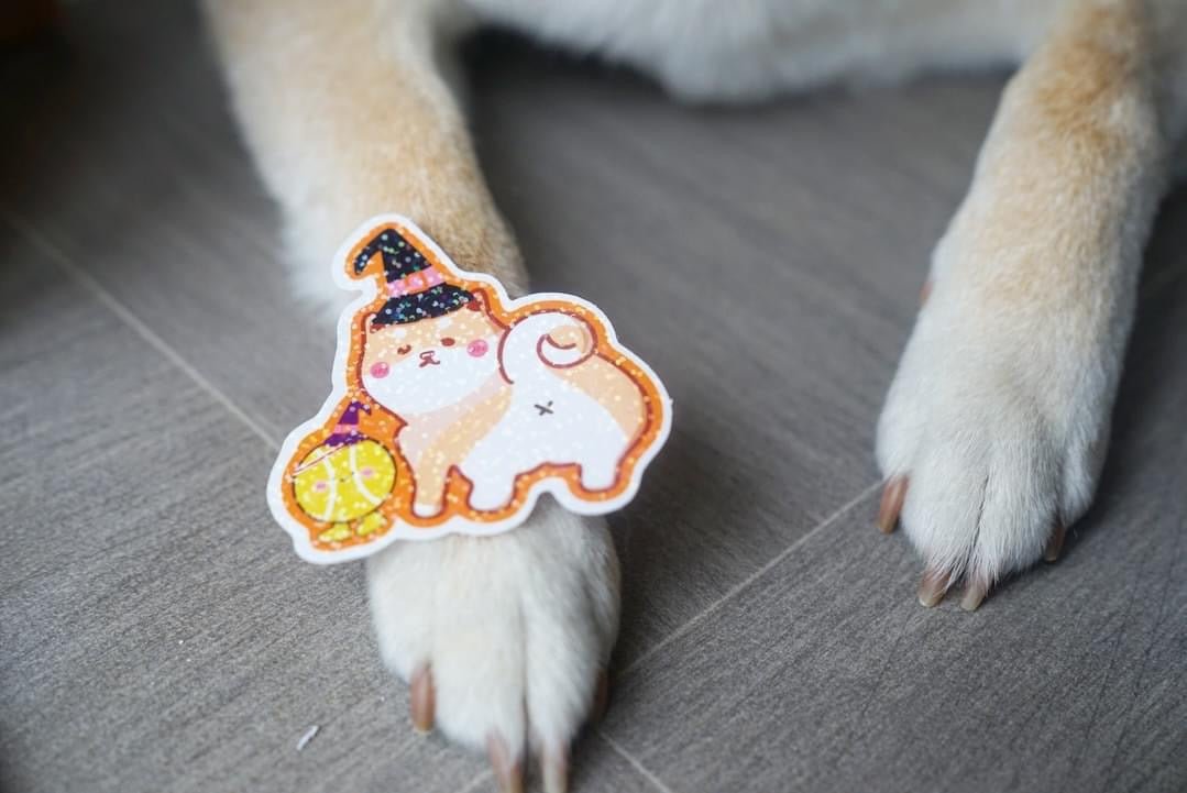 Vinyl stickers - Halloween Shiba with ten ten - NYU NYU