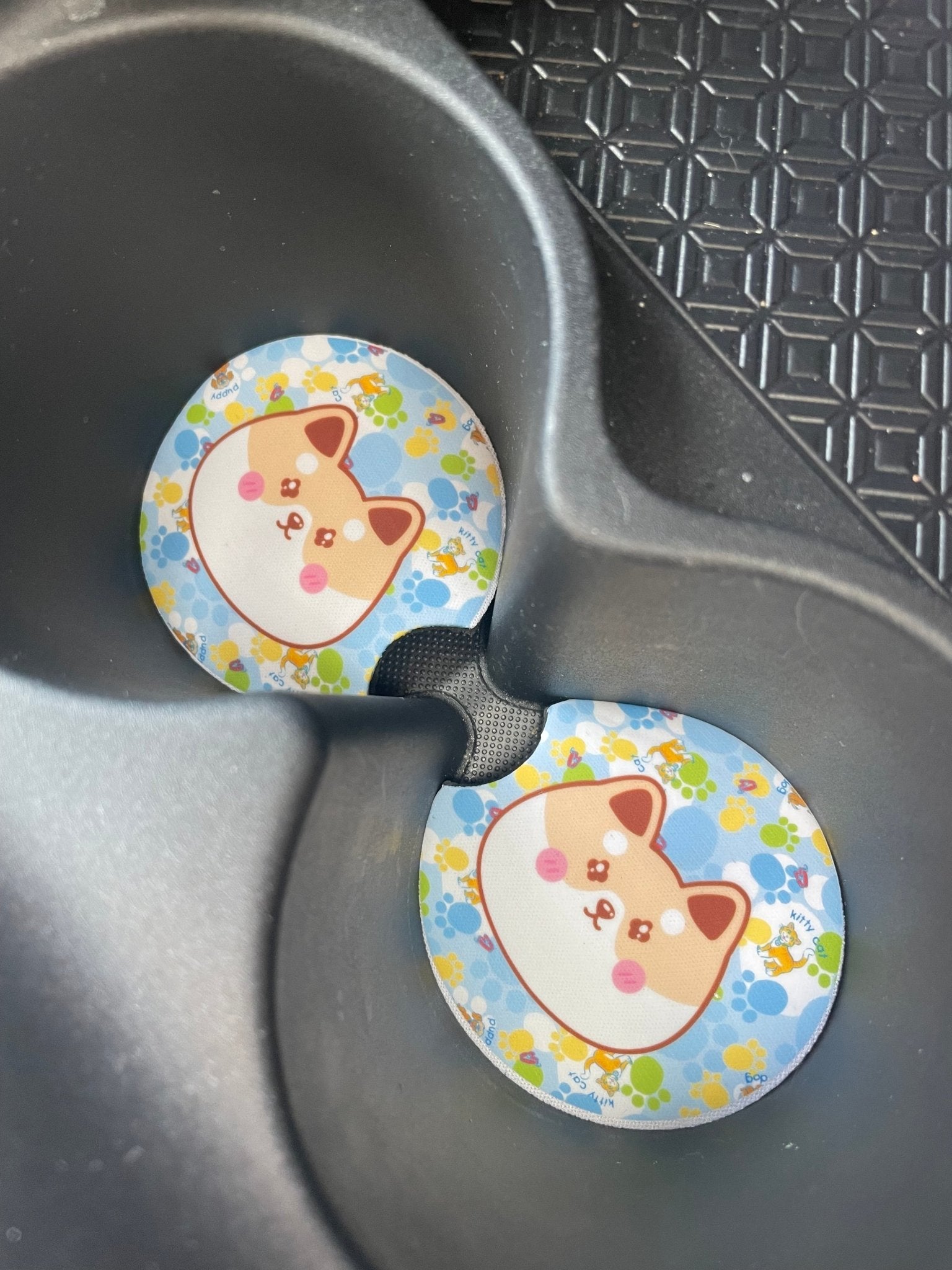 Car Cup Coasters - Cute Shiba - NYU NYU