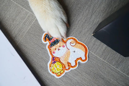 Vinyl stickers - Halloween Shiba with ten ten - NYU NYU